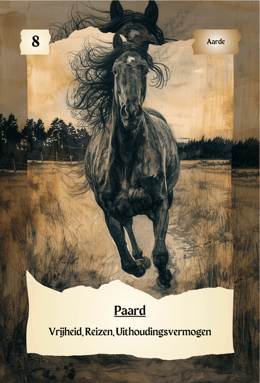 krachtdieren kaart Paard