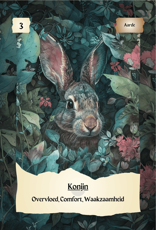 krachtdieren kaart Konijn