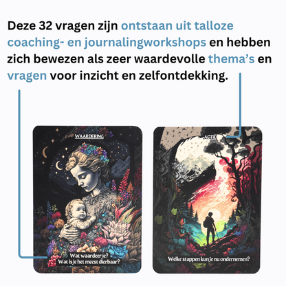 Je authentieke zelf - Luxe uitgave - 32 Inzichtkaarten voor zelfontdekking
